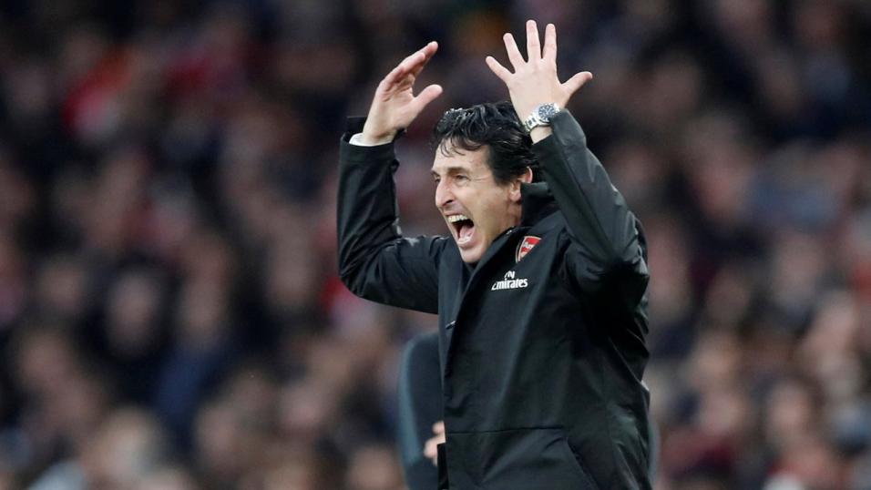 Arsenal coach Unai Emery